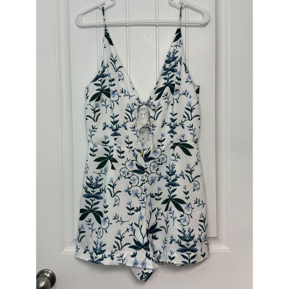 Keepsake The Label Keeping Score Sleeveless Floral Romper Beachy Romantic